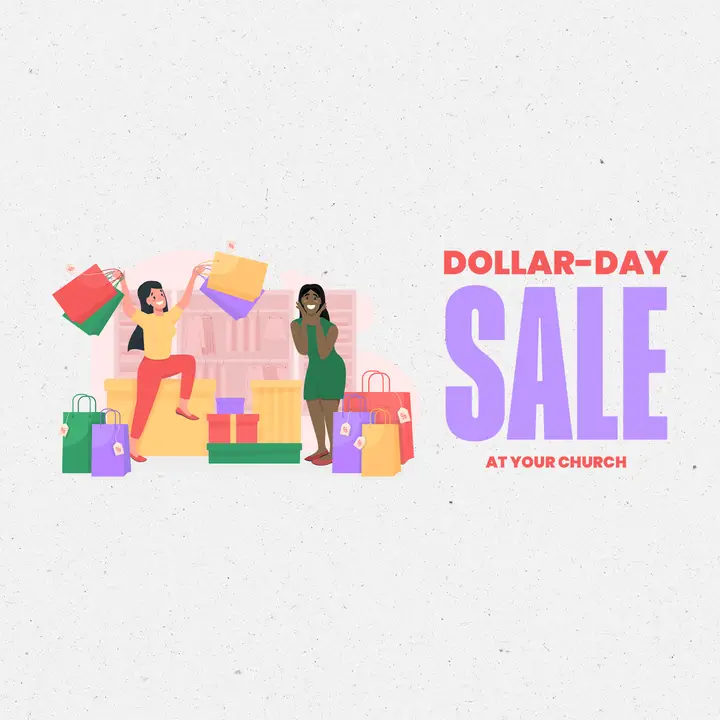 Dollar-Day Sale: social post