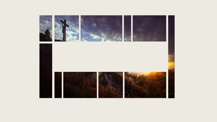 Collage Slide Pack: blank welcome slide