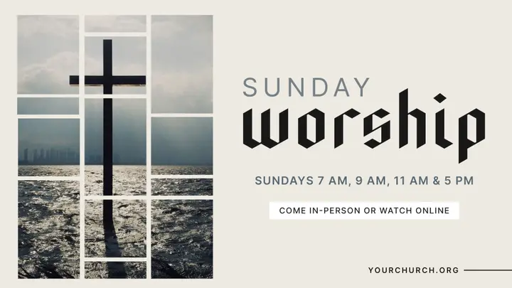 Collage Slide Pack: sunday worship slide
