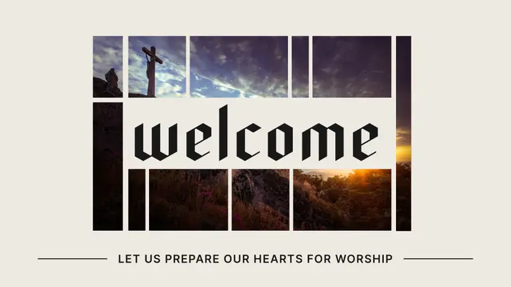 Collage Slide Pack: welcome slide
