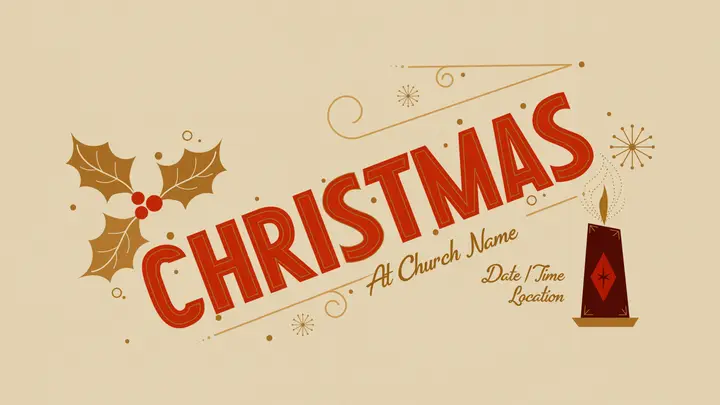 Christmas At Church Name: HD slide