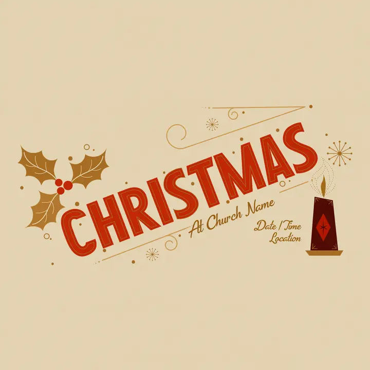 Christmas At Church Name: social post