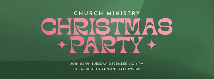 Church Ministry Christmas Party: facebook cover