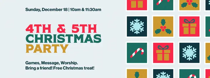 4th And 5th Christmas Party: facebook cover