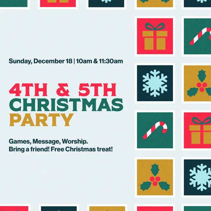 4th And 5th Christmas Party: social post