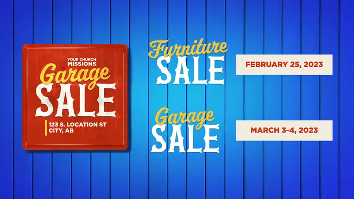 Garage And Furniture Sale: HD slide