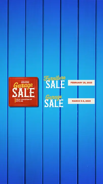 Garage And Furniture Sale: story