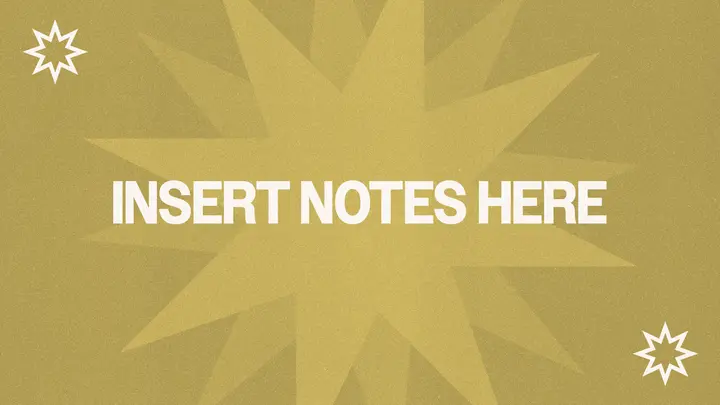 Modern Christmas: notes slide