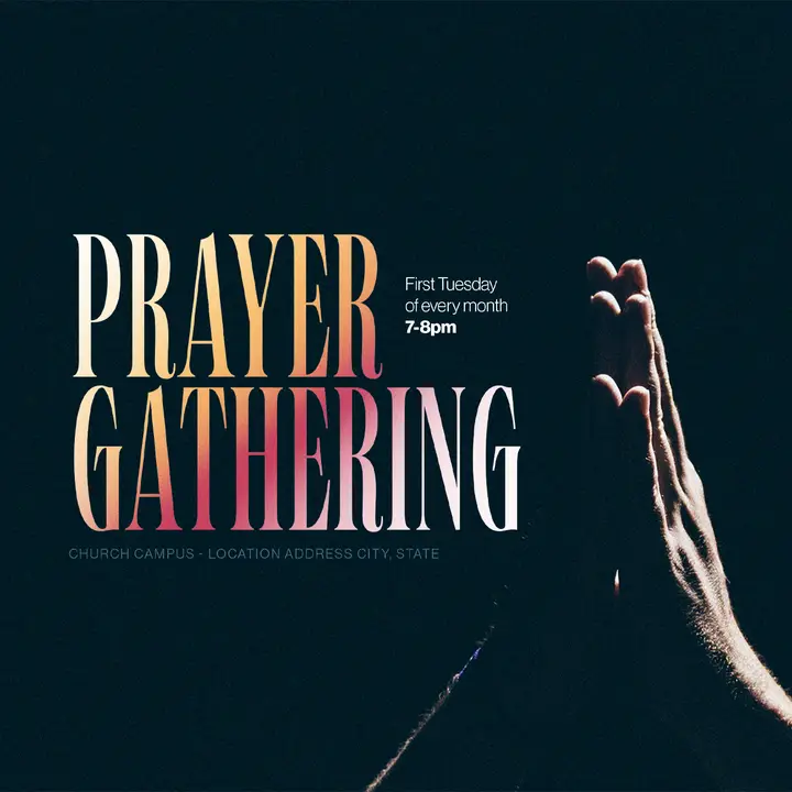 Prayer Gathering: social post