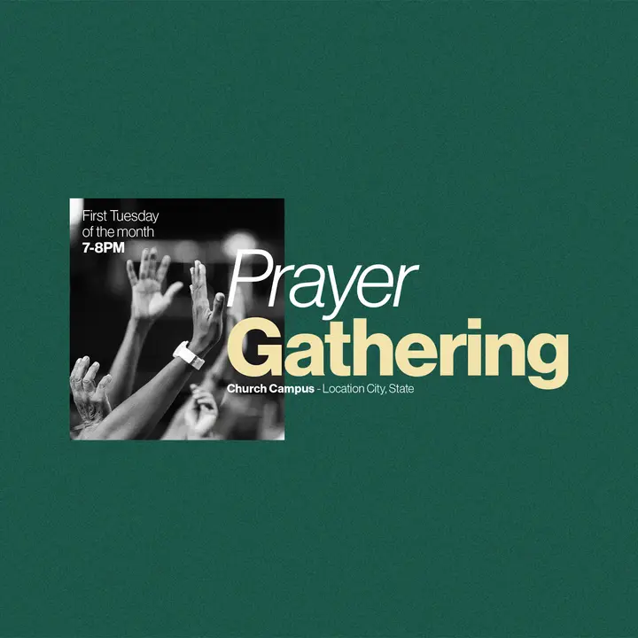Prayer Gathering: social post