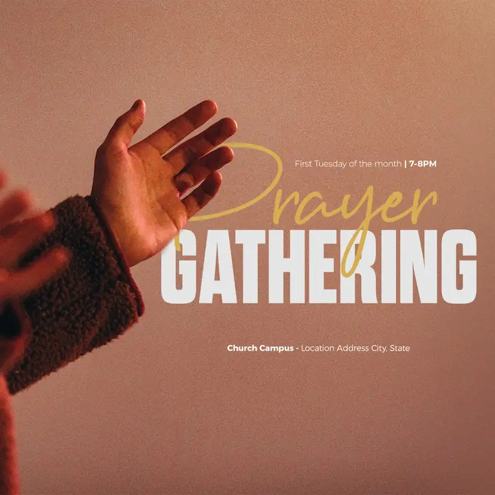 Prayer Gathering: social post