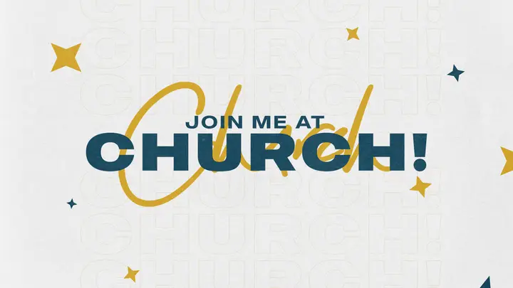 Join Me At Church: HD slide
