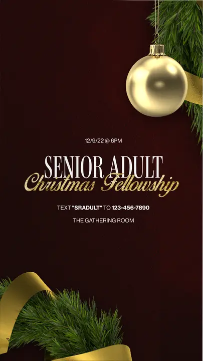 Senior Adult Christmas Fellowship: story