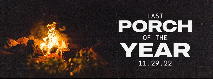 Last Porch Of The Year: facebook cover