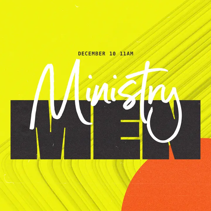Ministry Men: social post