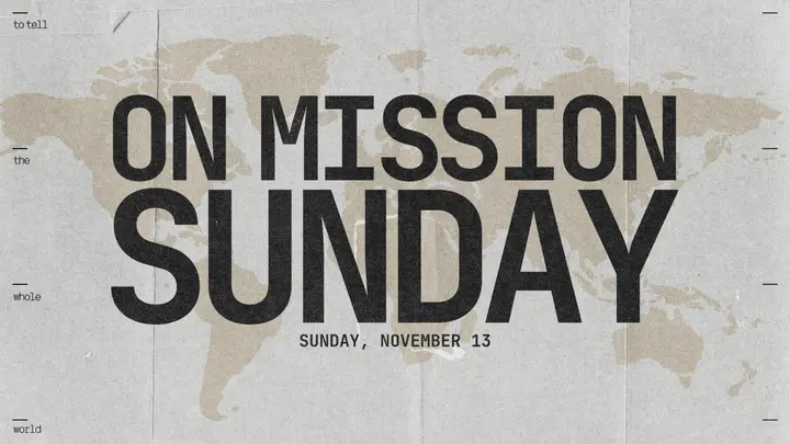 On Mission Sunday: HD slide