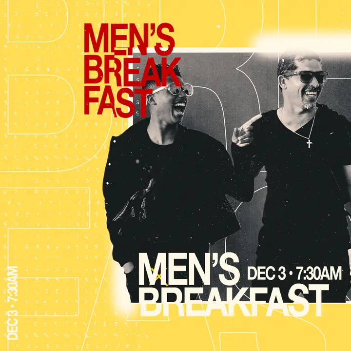 Men’s Breakfast: social post