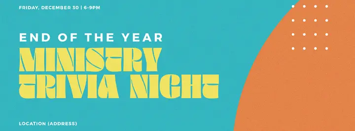 End Of The Year Trivia Night: facebook cover