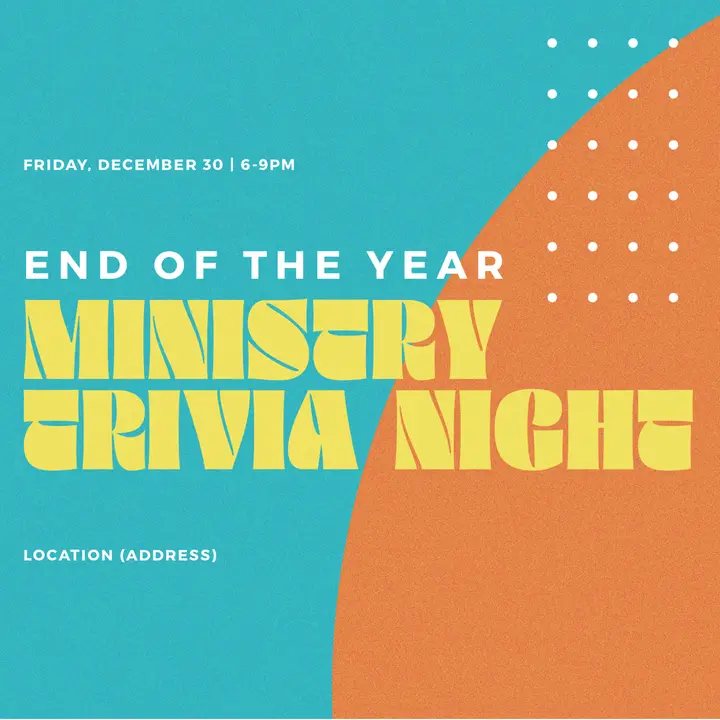 End Of The Year Trivia Night: social post