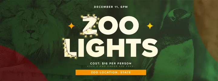 Zoo Lights: facebook cover