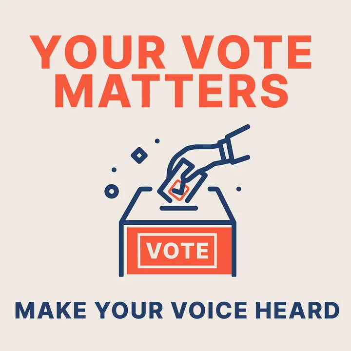 Your Vote Matters: social post