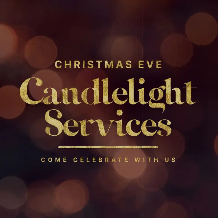Christmas Eve Candlelight Services: social post