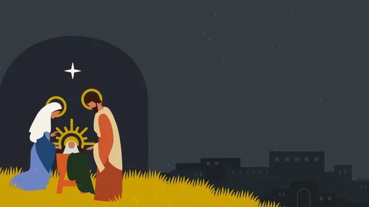 Christmas Manger: blank slide