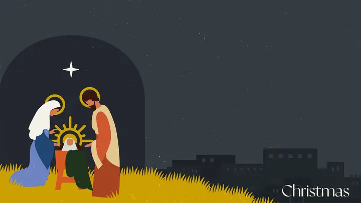 Christmas Manger: notes slide