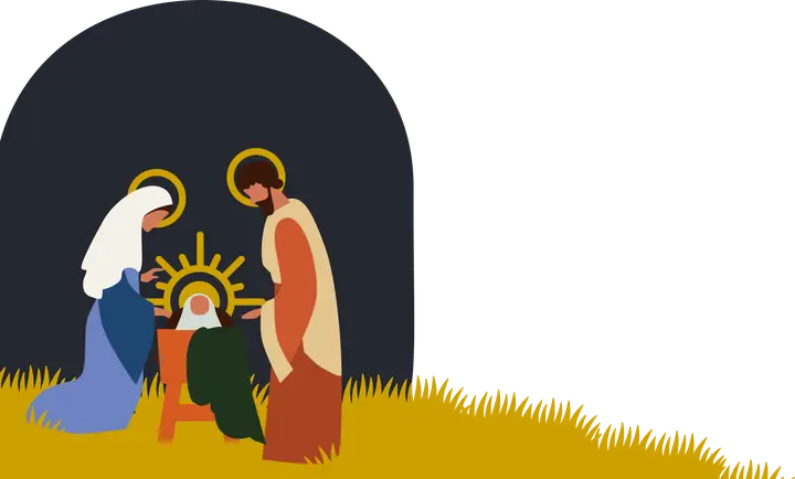 Christmas Manger: scene