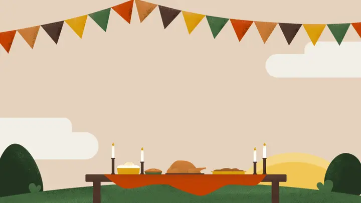 Thanksgiving Dinner: blank slide