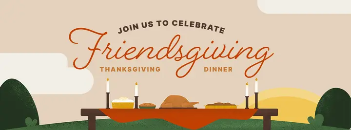 Thanksgiving Dinner: facebook cover
