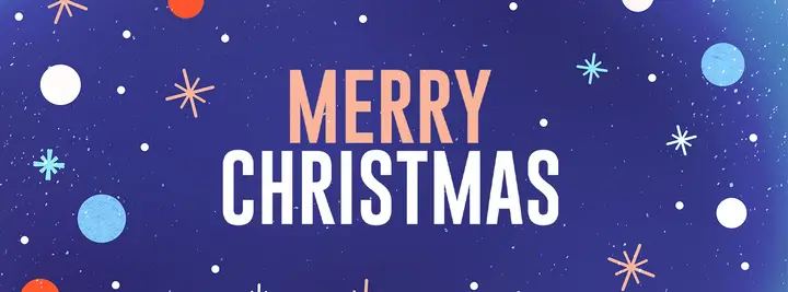 Merry Christmas Dots: facebook cover