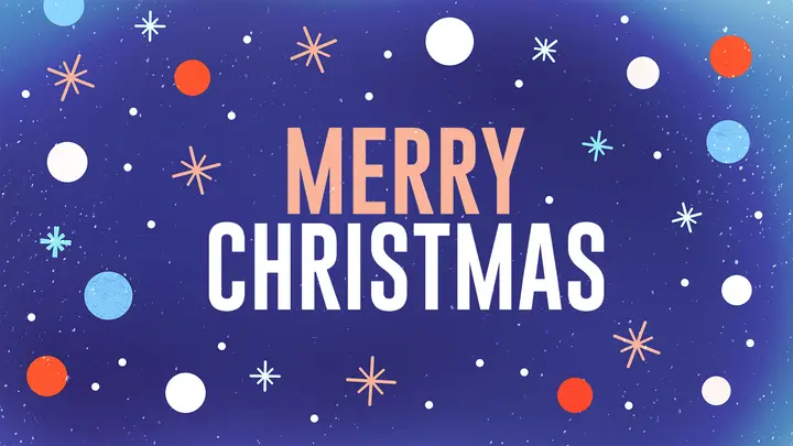 Merry Christmas Dots: title slide