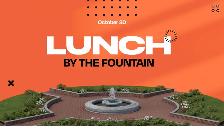 Lunch By The Fountain: HD slide