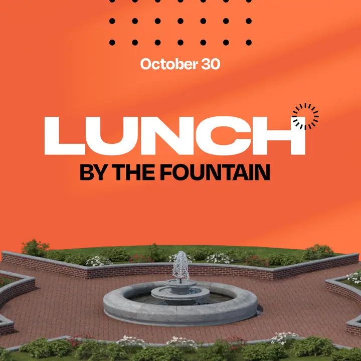 Lunch By The Fountain: social post