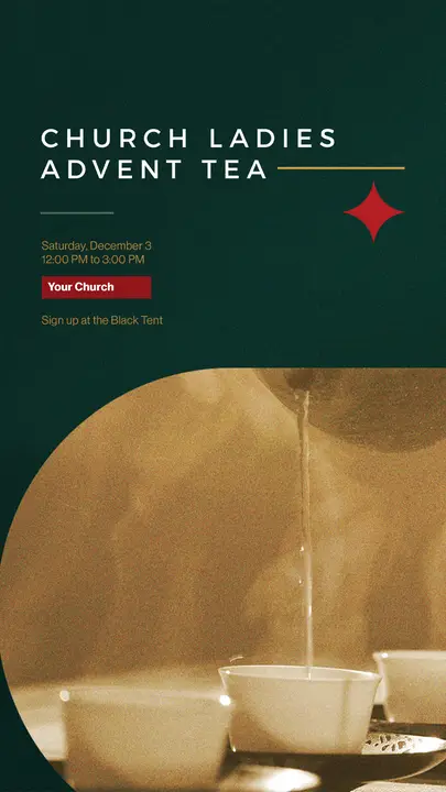 Church Ladies Advent Tea: story