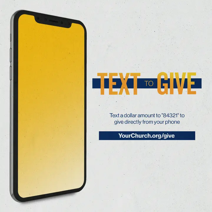 Text To Give: social post