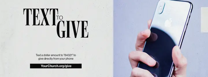 Text To Give: facebook cover