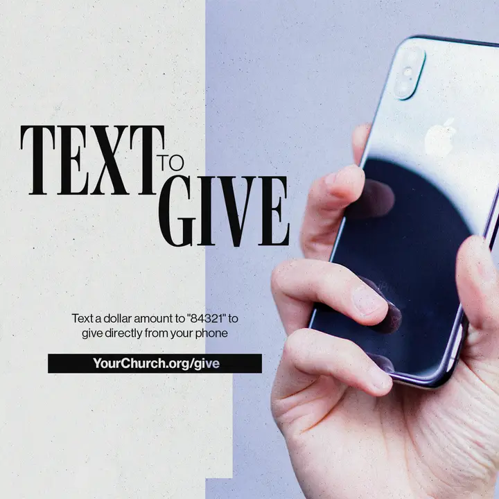 Text To Give: social post