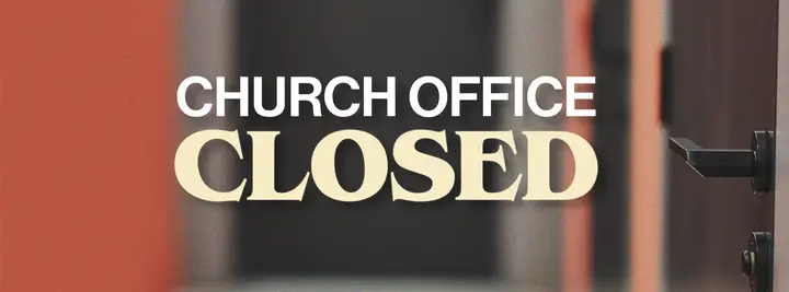 Church Office Closed: facebook cover
