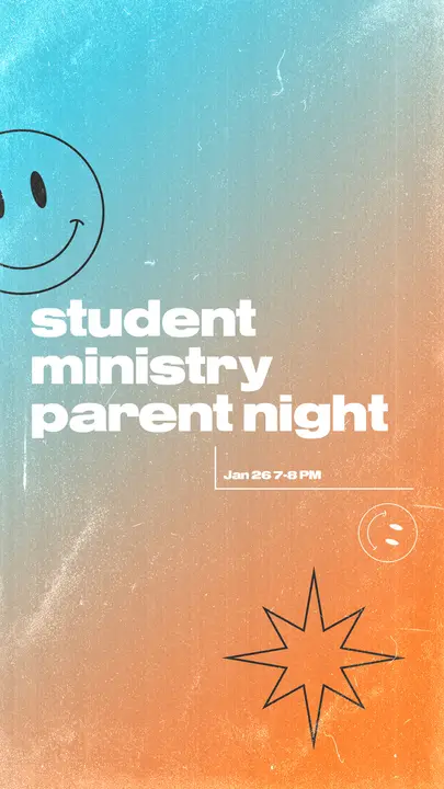 Student Ministry Parenting Night: story