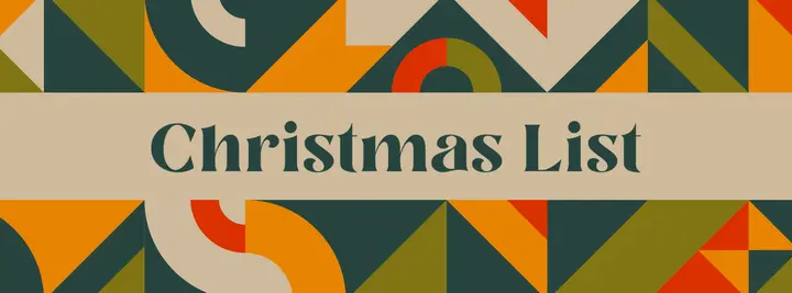 Christmas List: facebook cover
