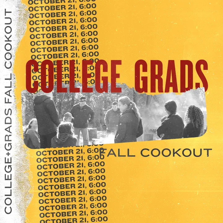 College And Grads Fall Cookout: social post
