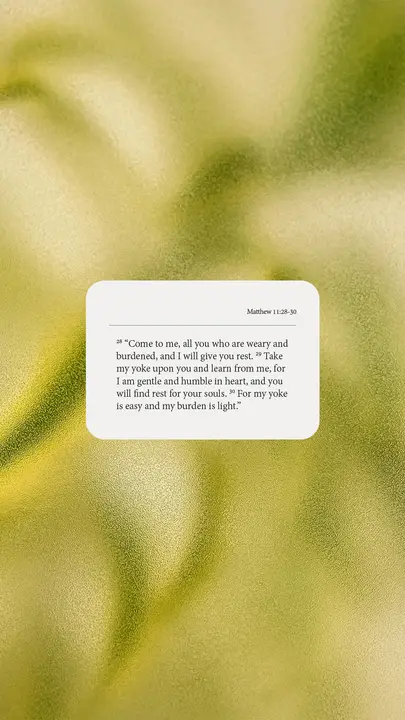 Find Rest for Your Soul: story