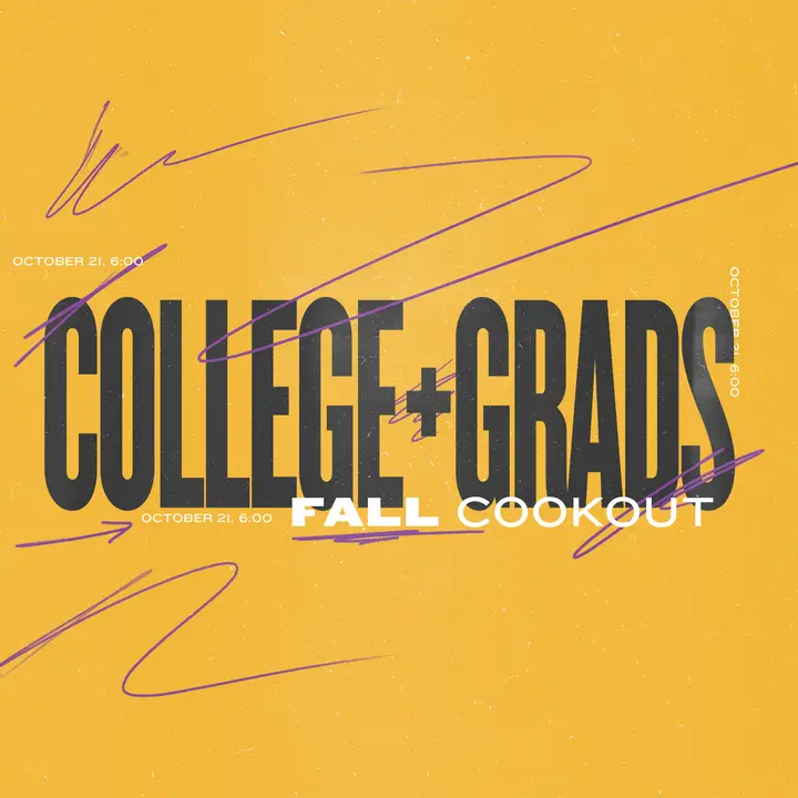 College And Grads Fall Cookout: social post