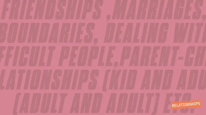 Relationships: notes slide