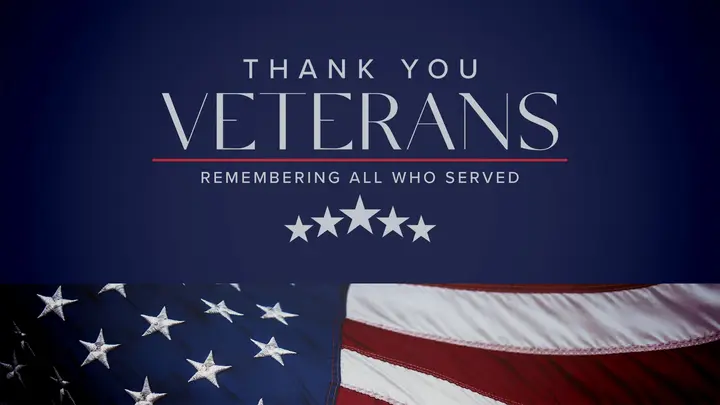 Thank You Veterans: title slide
