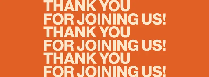 Thank You For Joining Us: facebook cover