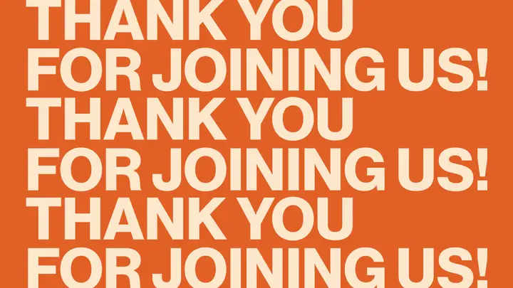 Thank You For Joining Us: HD slide