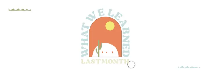What We Learned Last Month: facebook cover